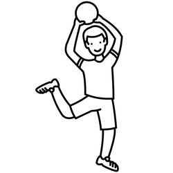Dessin à colorier: Handball (Sports) #210799 - Coloriages à Imprimer Gratuits