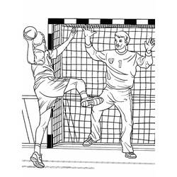 Dessin à colorier: Handball (Sports) #210808 - Coloriages à Imprimer Gratuits