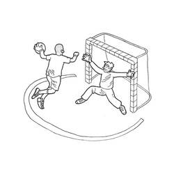 Dessin à colorier: Handball (Sports) #210810 - Coloriages à Imprimer Gratuits