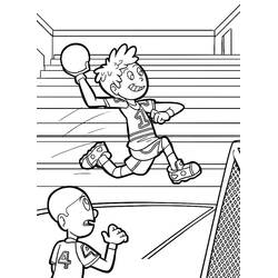 Dessin à colorier: Handball (Sports) #210812 - Coloriages à Imprimer Gratuits