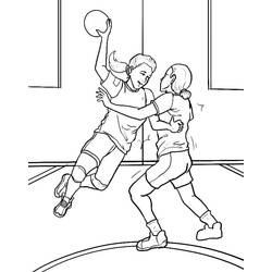Dessins à colorier: Handball - Coloriages à Imprimer Gratuits