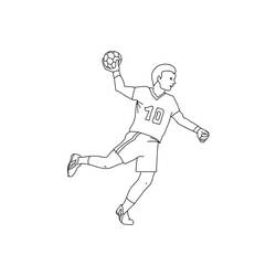 Dessin à colorier: Handball (Sports) #210819 - Coloriages à Imprimer Gratuits