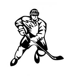 Dessin à colorier: Hockey (Sports) #192375 - Coloriages à Imprimer Gratuits