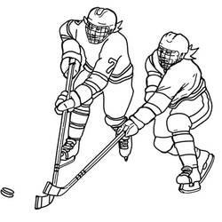 Dessin à colorier: Hockey (Sports) #192378 - Coloriages à Imprimer Gratuits