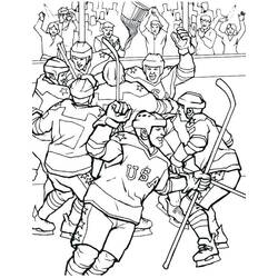 Dessin à colorier: Hockey (Sports) #192381 - Coloriages à Imprimer Gratuits