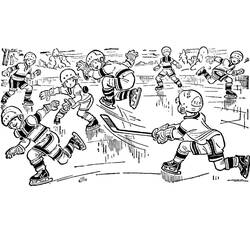 Dessin à colorier: Hockey (Sports) #192384 - Coloriages à Imprimer Gratuits