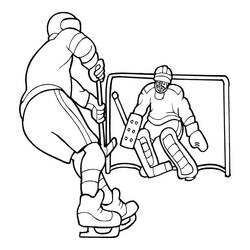 Dessin à colorier: Hockey (Sports) #192402 - Coloriages à Imprimer Gratuits