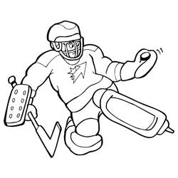 Dessin à colorier: Hockey (Sports) #192408 - Coloriages à Imprimer Gratuits