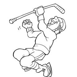 Dessin à colorier: Hockey (Sports) #192417 - Coloriages à Imprimer Gratuits