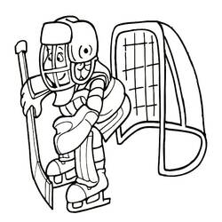 Dessin à colorier: Hockey (Sports) #192418 - Coloriages à Imprimer Gratuits