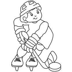 Dessin à colorier: Hockey (Sports) #192421 - Coloriages à Imprimer Gratuits