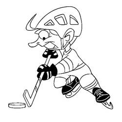 Dessin à colorier: Hockey (Sports) #192423 - Coloriages à Imprimer Gratuits