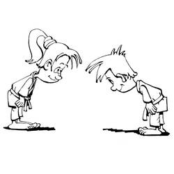 Dessin à colorier: Judo (Sports) #210677 - Coloriages à Imprimer Gratuits