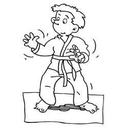 Dessins à colorier: Karate - Coloriages à Imprimer Gratuits