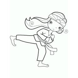 Dessin à colorier: Karate (Sports) #205099 - Coloriages à Imprimer Gratuits