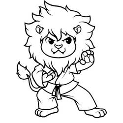 Dessin à colorier: Karate (Sports) #205109 - Coloriages à Imprimer Gratuits