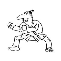 Dessin à colorier: Karate (Sports) #205110 - Coloriages à Imprimer Gratuits