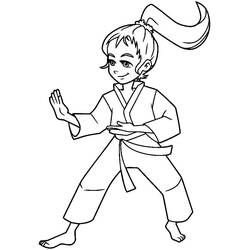 Dessin à colorier: Kung Fu (Sports) #192433 - Coloriages à Imprimer Gratuits