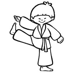 Dessin à colorier: Kung Fu (Sports) #192435 - Coloriages à Imprimer Gratuits