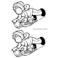 Dessin à colorier: Luge (Sports) #142535 - Coloriages à Imprimer Gratuits