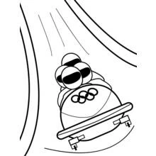 Dessin à colorier: Luge (Sports) #142536 - Coloriages à Imprimer Gratuits