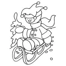 Dessin à colorier: Luge (Sports) #142551 - Coloriages à Imprimer Gratuits