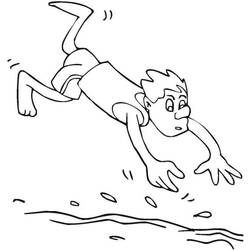 Dessin à colorier: Natation (Sports) #192685 - Coloriages à Imprimer Gratuits