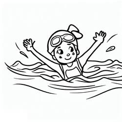 Dessins à colorier: Natation - Coloriages à Imprimer Gratuits