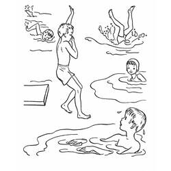 Dessin à colorier: Natation (Sports) #192692 - Coloriages à Imprimer Gratuits