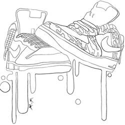 Coloriage Nike (Sports) #214890 à imprimer et colorier