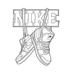 Coloriage Nike (Sports) #214891 à imprimer et colorier