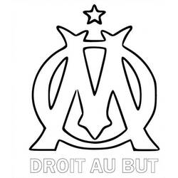 Dessin à colorier: Olympique de Marseille (Sports) #192998 - Coloriages à Imprimer Gratuits
