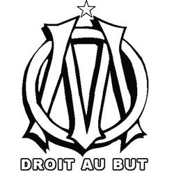 Dessin à colorier: Olympique de Marseille (Sports) #192999 - Coloriages à Imprimer Gratuits