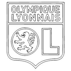 Dessins à colorier: Olympique Lyonnais - Coloriages à Imprimer Gratuits