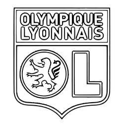 Dessin à colorier: Olympique Lyonnais (Sports) #192989 - Coloriages à Imprimer Gratuits