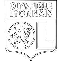 Dessin à colorier: Olympique Lyonnais (Sports) #192991 - Coloriages à Imprimer Gratuits
