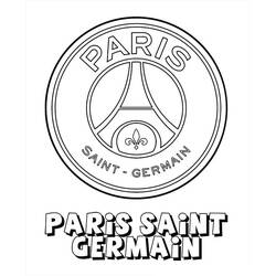 Dessin à colorier: Paris Saint-Germain (PSG) (Sports) #191364 - Coloriages à Imprimer Gratuits