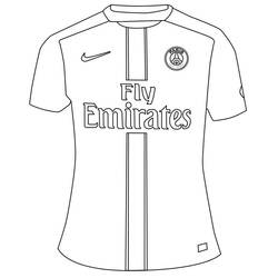 Dessins à colorier: Paris Saint-Germain (PSG) - Coloriages à Imprimer Gratuits