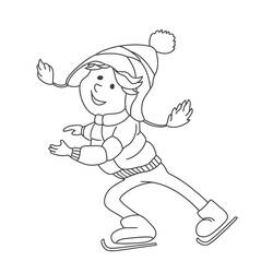 Dessin à colorier: Patinage (Sports) #207292 - Coloriages à Imprimer Gratuits