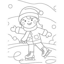 Dessin à colorier: Patinage (Sports) #207296 - Coloriages à Imprimer Gratuits