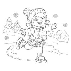 Dessin à colorier: Patinage (Sports) #207297 - Coloriages à Imprimer Gratuits