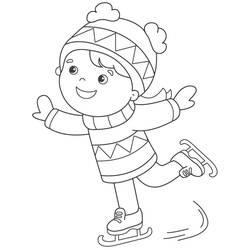 Dessin à colorier: Patinage (Sports) #207298 - Coloriages à Imprimer Gratuits