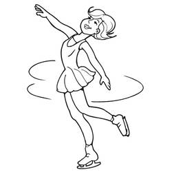 Dessin à colorier: Patinage (Sports) #207306 - Coloriages à Imprimer Gratuits