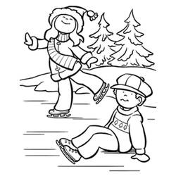 Dessin à colorier: Patinage (Sports) #207308 - Coloriages à Imprimer Gratuits