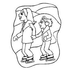 Dessin à colorier: Patinage (Sports) #207313 - Coloriages à Imprimer Gratuits