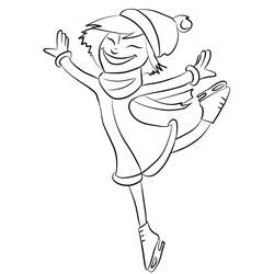 Dessin à colorier: Patinage (Sports) #207315 - Coloriages à Imprimer Gratuits