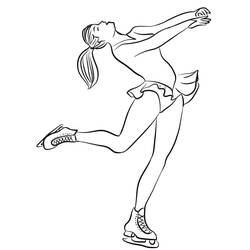 Dessin à colorier: Patinage (Sports) #207319 - Coloriages à Imprimer Gratuits