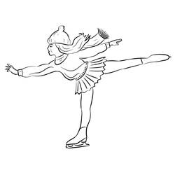 Dessin à colorier: Patinage (Sports) #207321 - Coloriages à Imprimer Gratuits