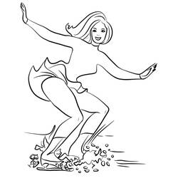 Dessin à colorier: Patinage (Sports) #207322 - Coloriages à Imprimer Gratuits