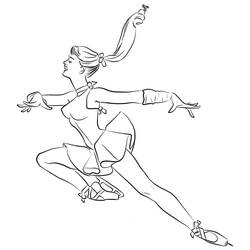 Dessin à colorier: Patinage (Sports) #207323 - Coloriages à Imprimer Gratuits